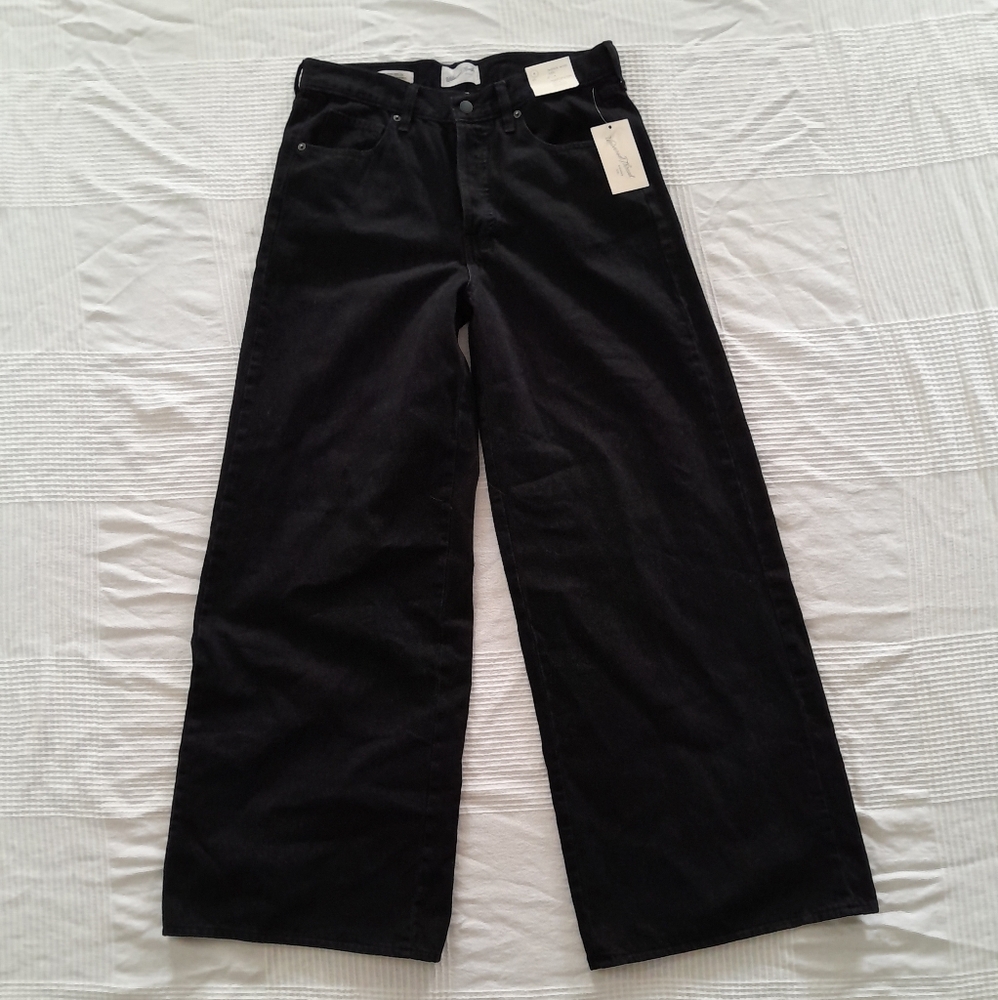 Universal Thread Black Super Wide-Leg Jeans